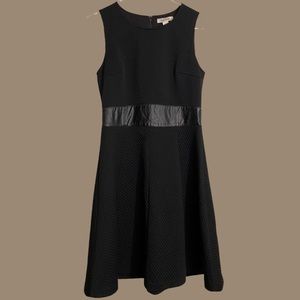 White House Black Market Black Quilted Dress
